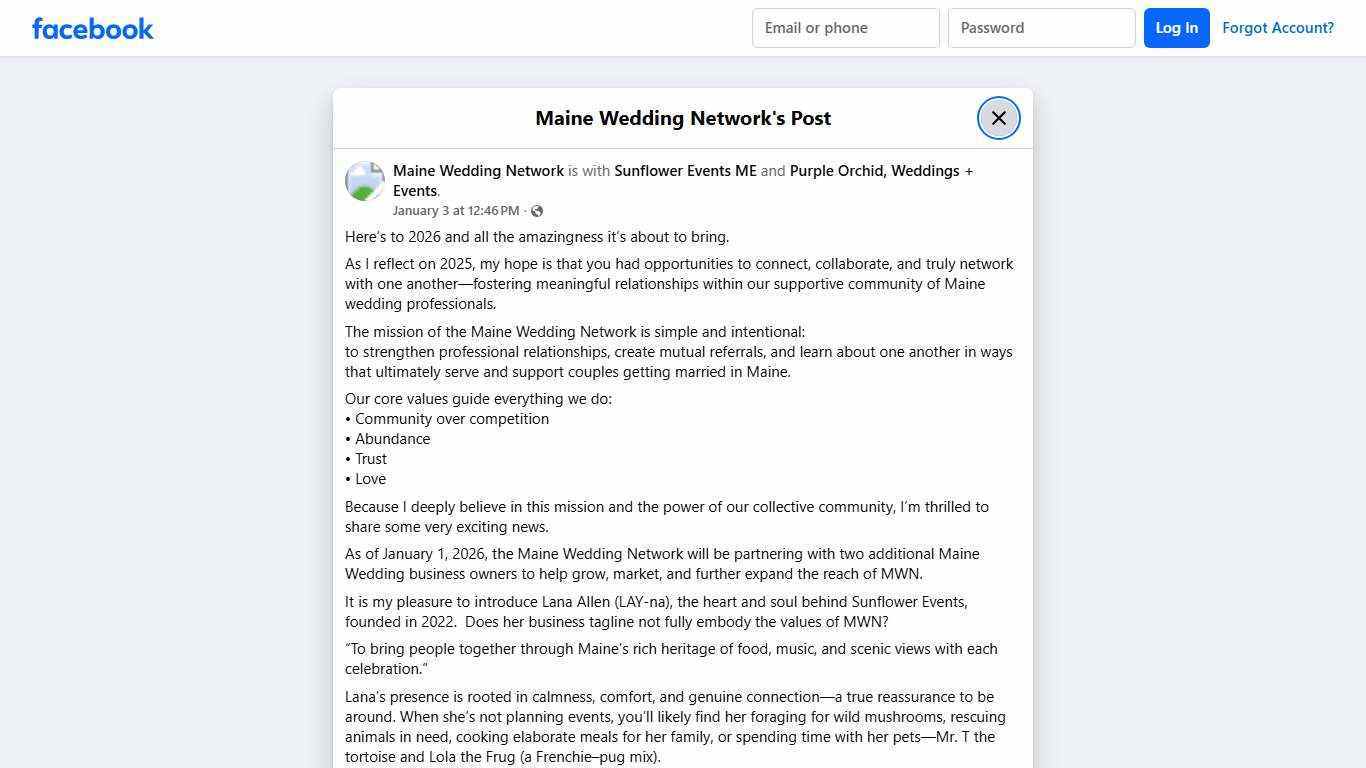 Here’s to 2026 and all the... - Maine Wedding Network | Facebook