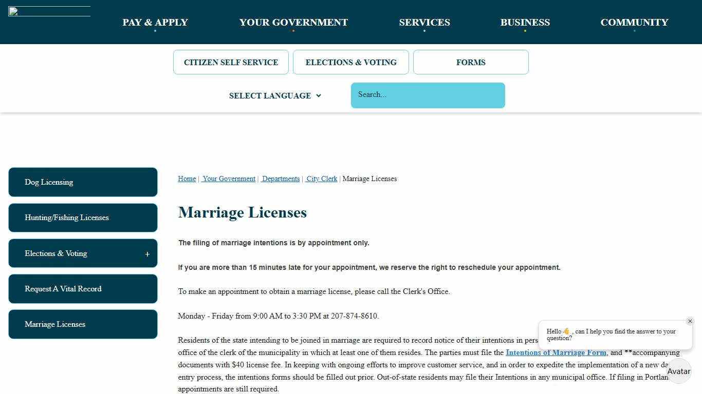 Marriage Licenses | Portland, ME - Official Website